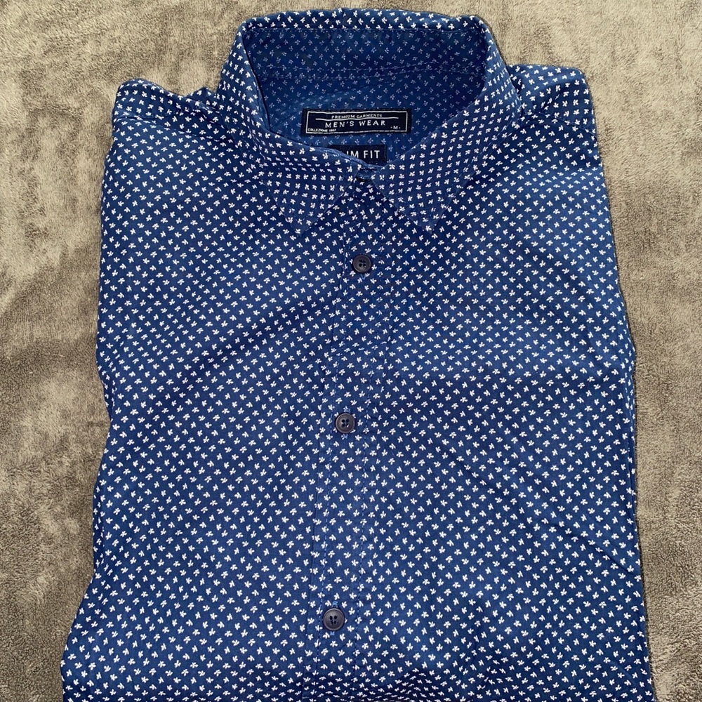Premium Garments Men’s Wear Slim Fit Button Down